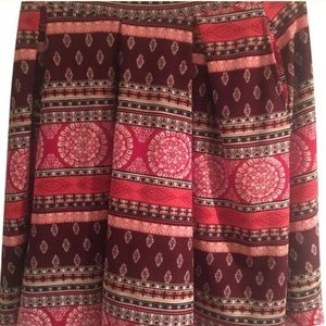 LuLaRoe Madison XL Pink and purple Aztec print